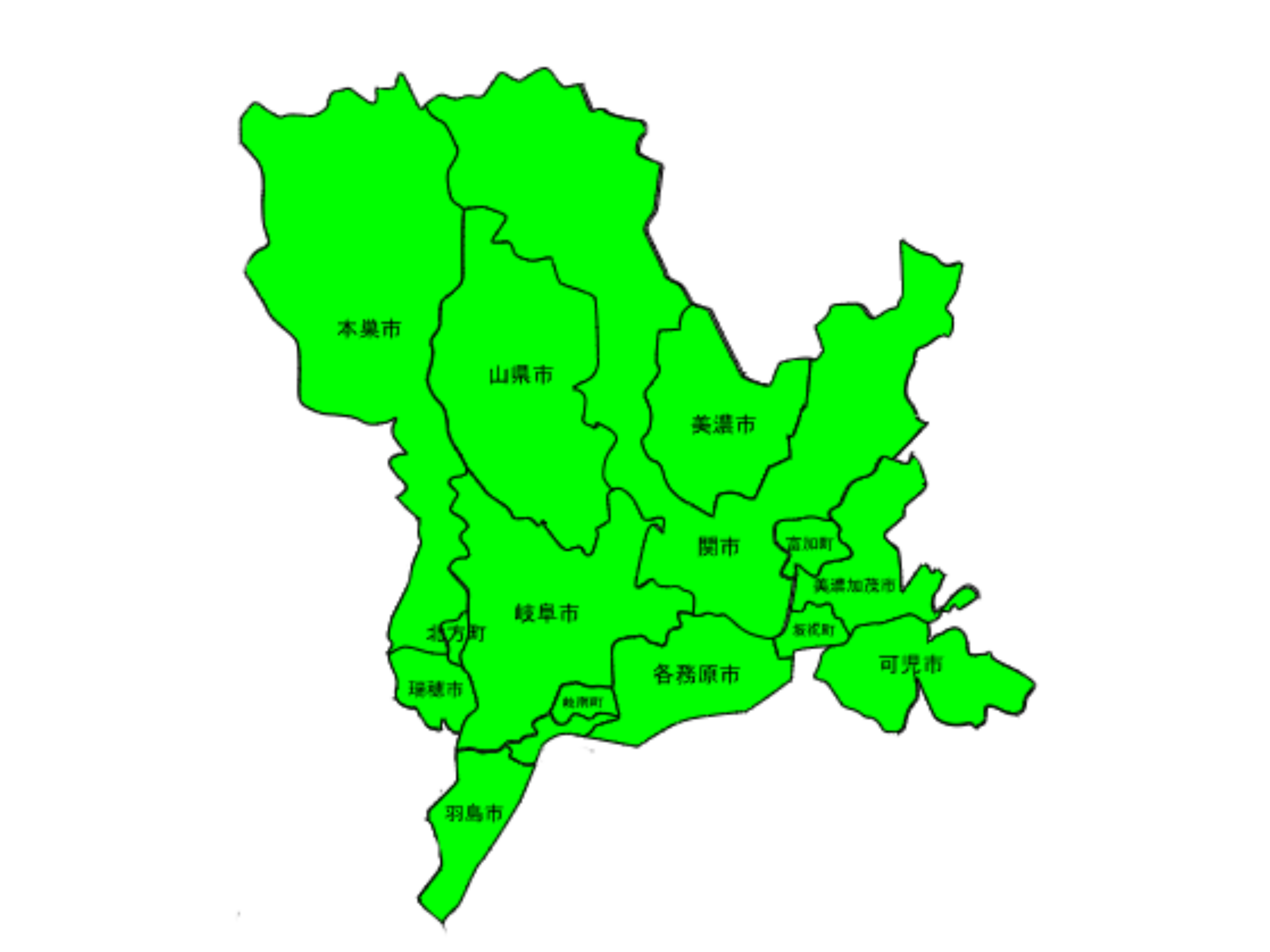 岐阜県の対応エリア